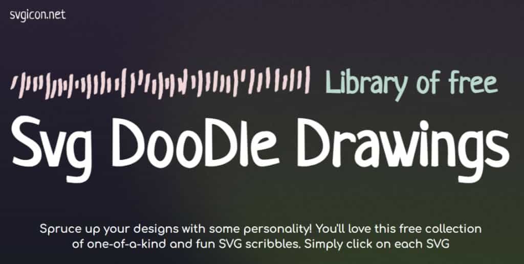 Svg DooDle Drawings 獨特手工塗鴉風格 SVG 圖示，免費下載商業使用