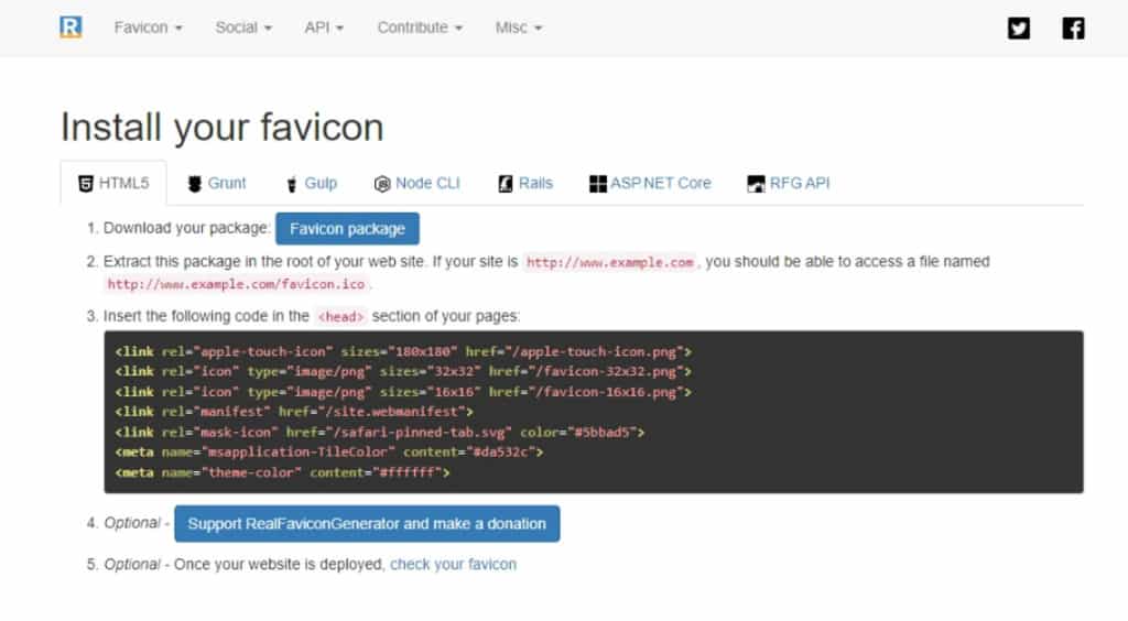 RealFaviconGenerator：平台與瀏覽器適用的網站Favicon檢查與製作工具