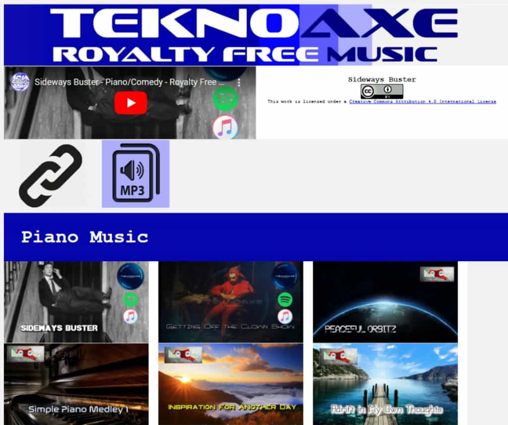 TeknoAXE:可商用且免版稅音樂網站,超過2000首配樂自由選擇 TeknoAXE:可商用且免版稅音樂網站,超過2000首配樂自由選擇