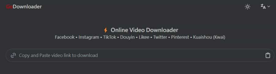 GoDownloader：支援 Facebook、TikTok 及 Douyin 等多個社交平台的線上影片下載工具