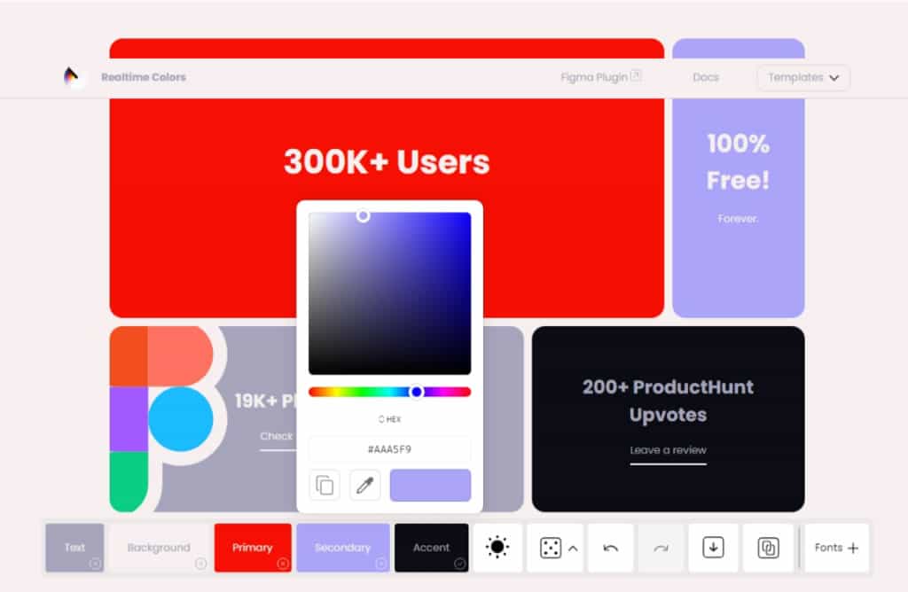 Realtime Colors：以網站視角即時評估整體色彩方案