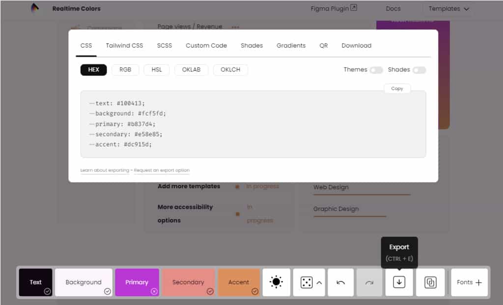 Realtime Colors：以網站視角即時評估整體色彩方案