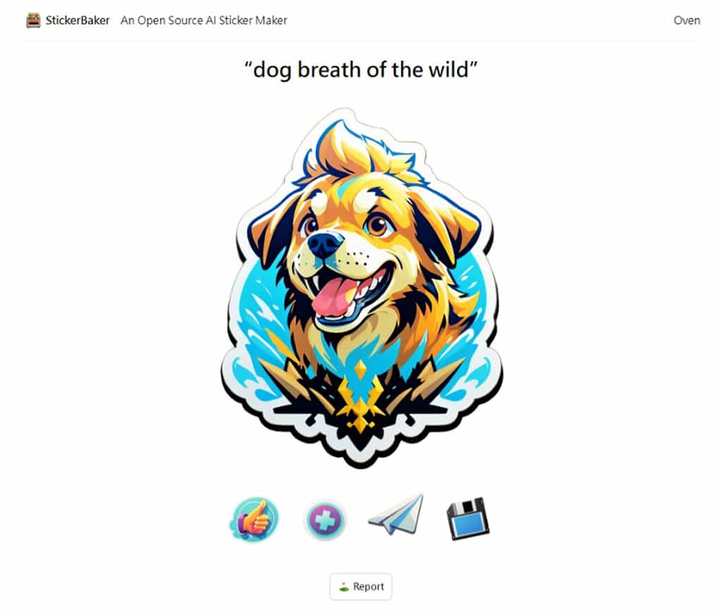 StickerBaker：免費 AI 貼紙風格圖像產成器