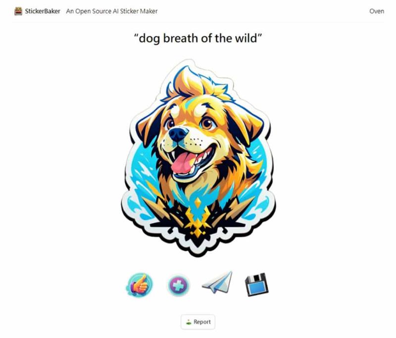 StickerBaker：免費 AI 貼紙風格圖像產成器