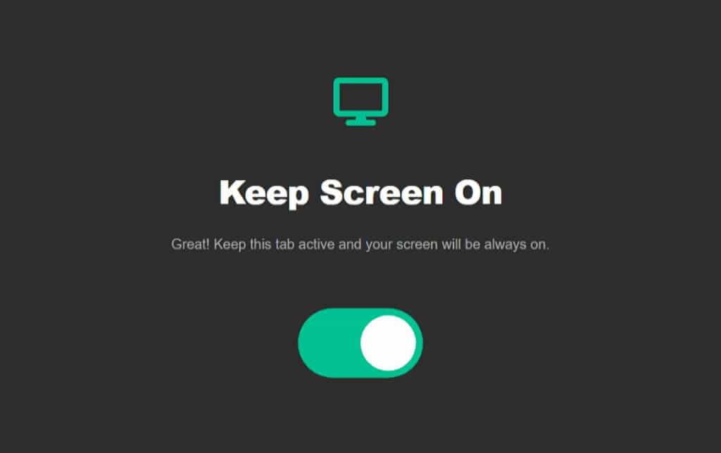 Keep Screen On 讓電腦螢幕保持長亮的線上工具 Keep Screen On 讓電腦螢幕保持長亮的線上工具