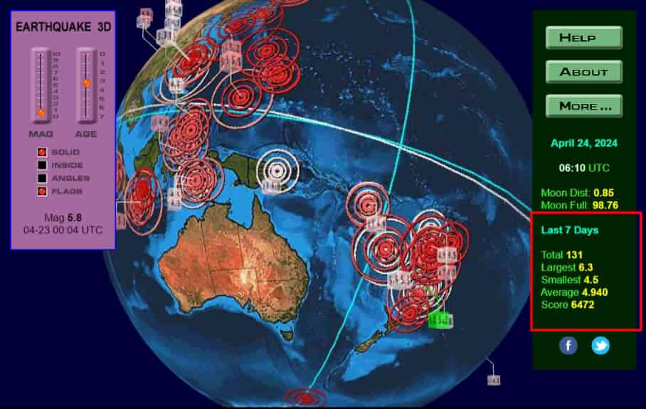 Earthquake 3D Live Feed:可視化全球地震資訊,快速查詢地點與強度 Earthquake 3D Live Feed:可視化全球地震資訊,快速查詢地點與強度