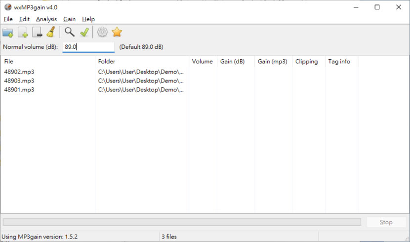 wxmp3gain 批次調整 MP3 音量，讓音量一致化