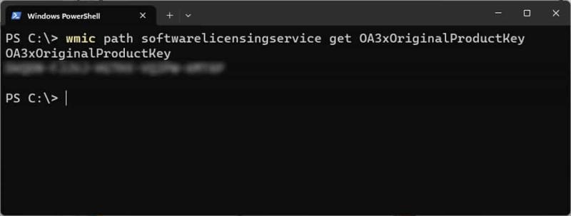 如何使用「PowerShell」或是 「命令提示字元」找到 Windows 產品金鑰？