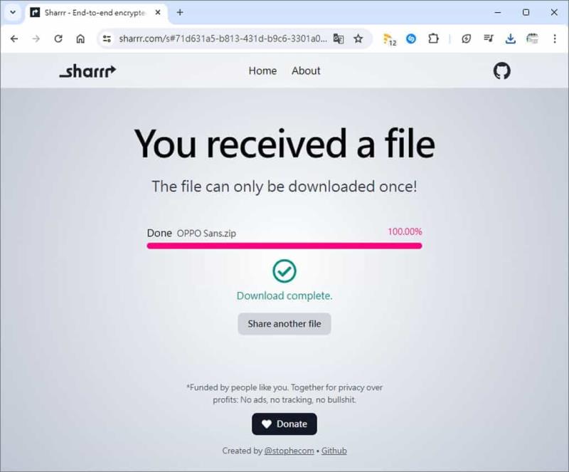 Sharrr：只能下載一次的線上檔案傳輸服務，兼顧安全與隱私