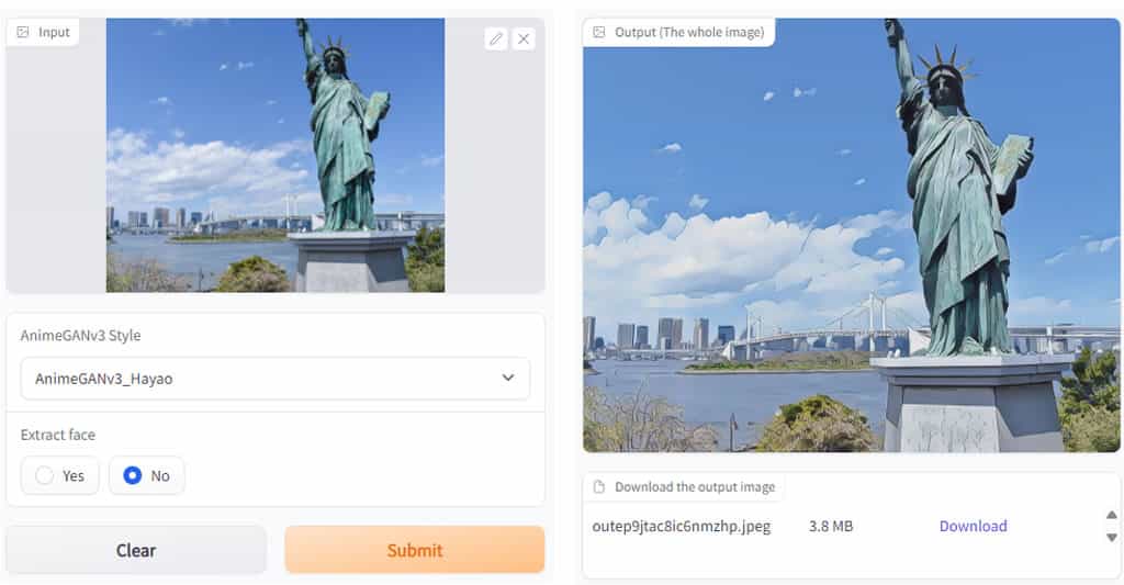 AnimeGANv3 圖像動漫風格轉換器,支援自動提取臉部功能 AnimeGANv3 圖像動漫風格轉換器,支援自動提取臉部功能