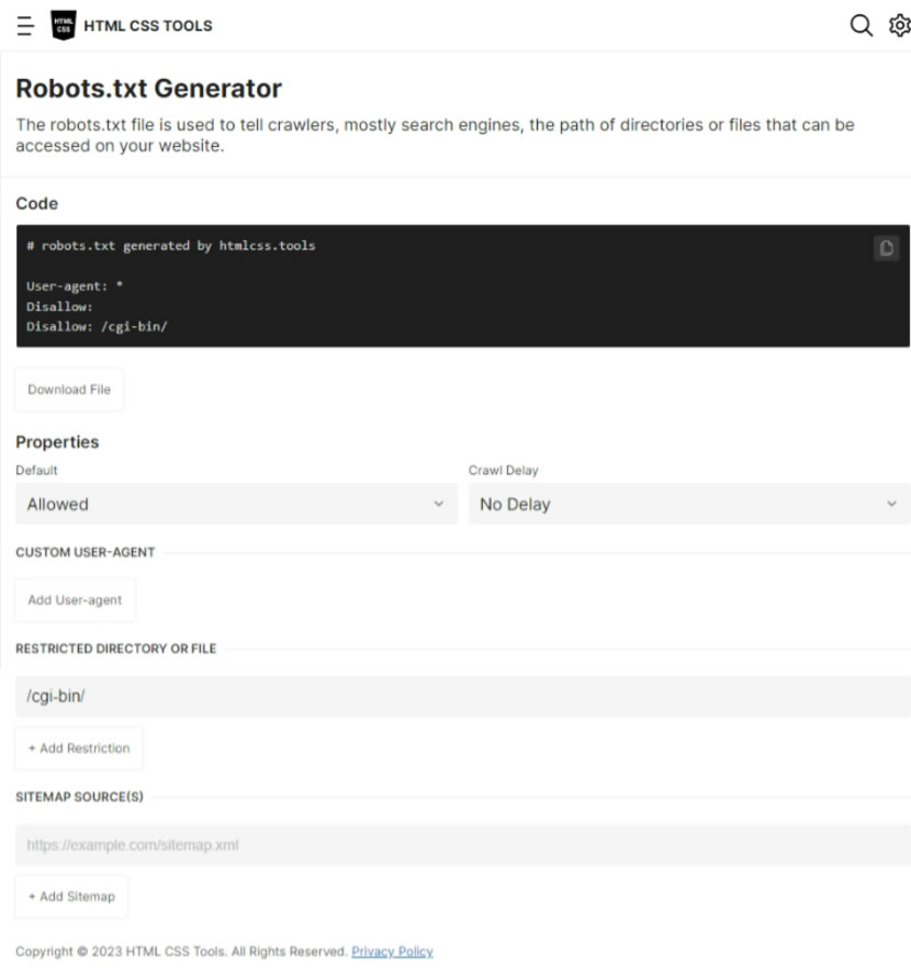 HTML CSS TOOLS 網頁常用的 HTML 及 CSS 語法產生器
