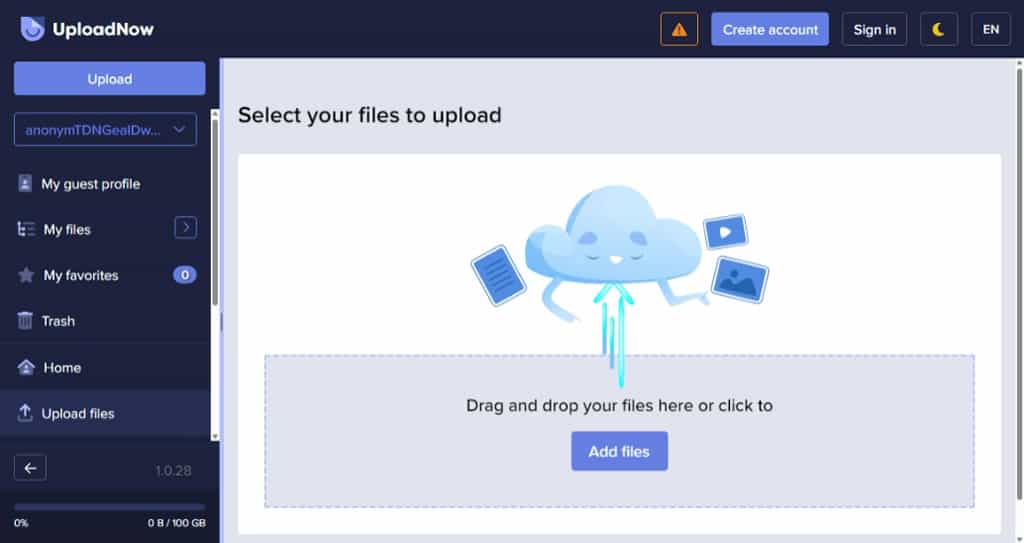 UploadNow：無限制雲端儲存檔案與下載免費服務
