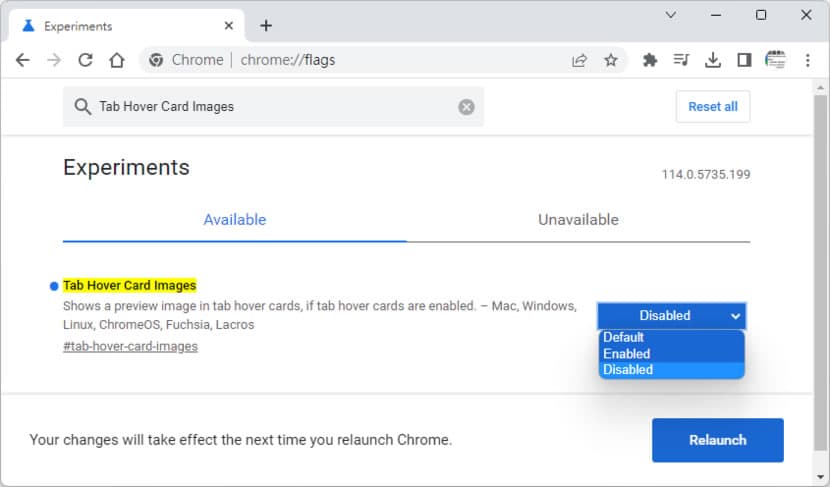 如何在 Chrome、Edge 中關閉滑鼠游標分頁懸停時的縮略圖預覽 如何在 Chrome、Edge 中關閉滑鼠游標分頁懸停時的縮略圖預覽