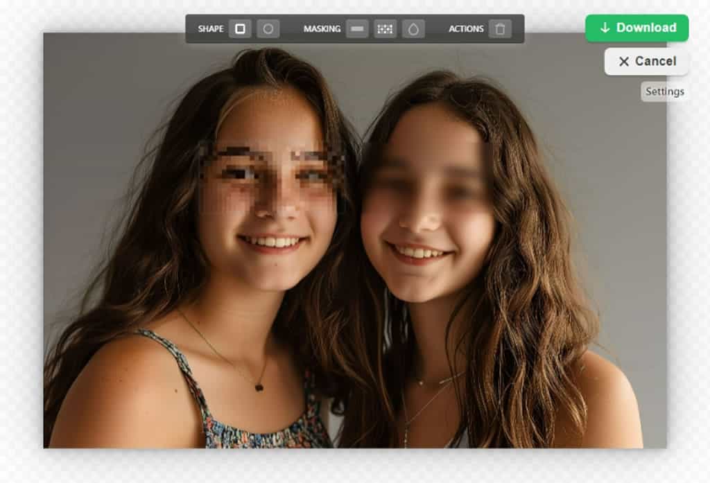 圖片馬賽克工具 Redacted ：線上快速應用遮罩效果，保護內容隱私