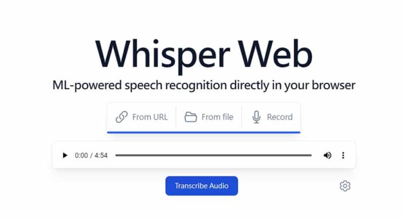 Whisper Web：免費的多語言語音轉文字 AI 工具，支援無限長度音檔