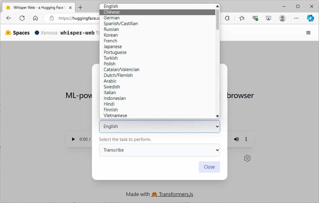 Whisper Web：免費的多語言語音轉文字 AI 工具，支援無限長度音檔