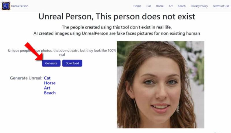UnrealPerson：AI 生成逼真虛構圖像，涵蓋人臉、貓、馬、藝術和海灘照片