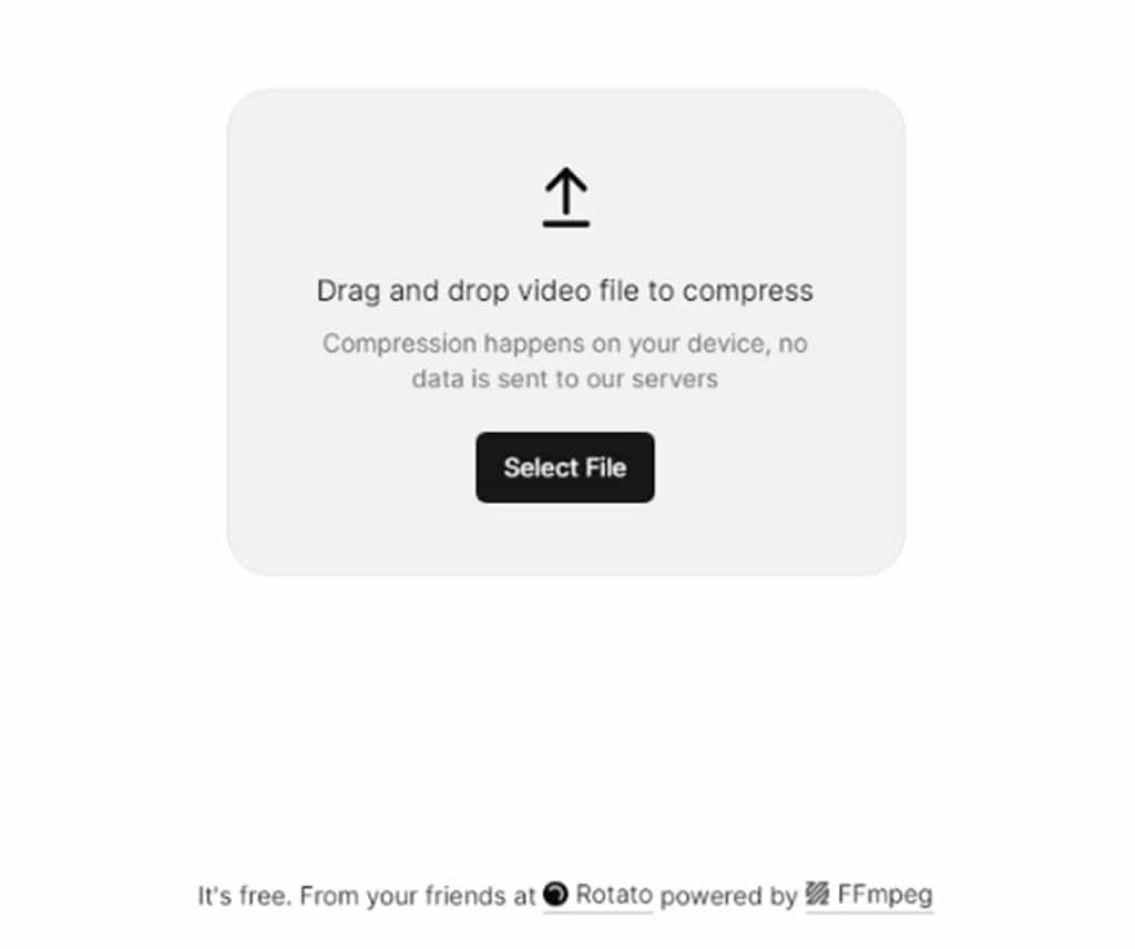 Rotato Video File Compressor：線上影片高壓縮率工具，可保畫質及檔案安全