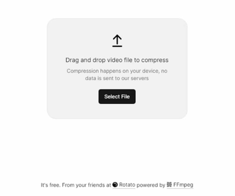 Rotato Video File Compressor：線上影片高壓縮率工具，可保畫質及檔案安全