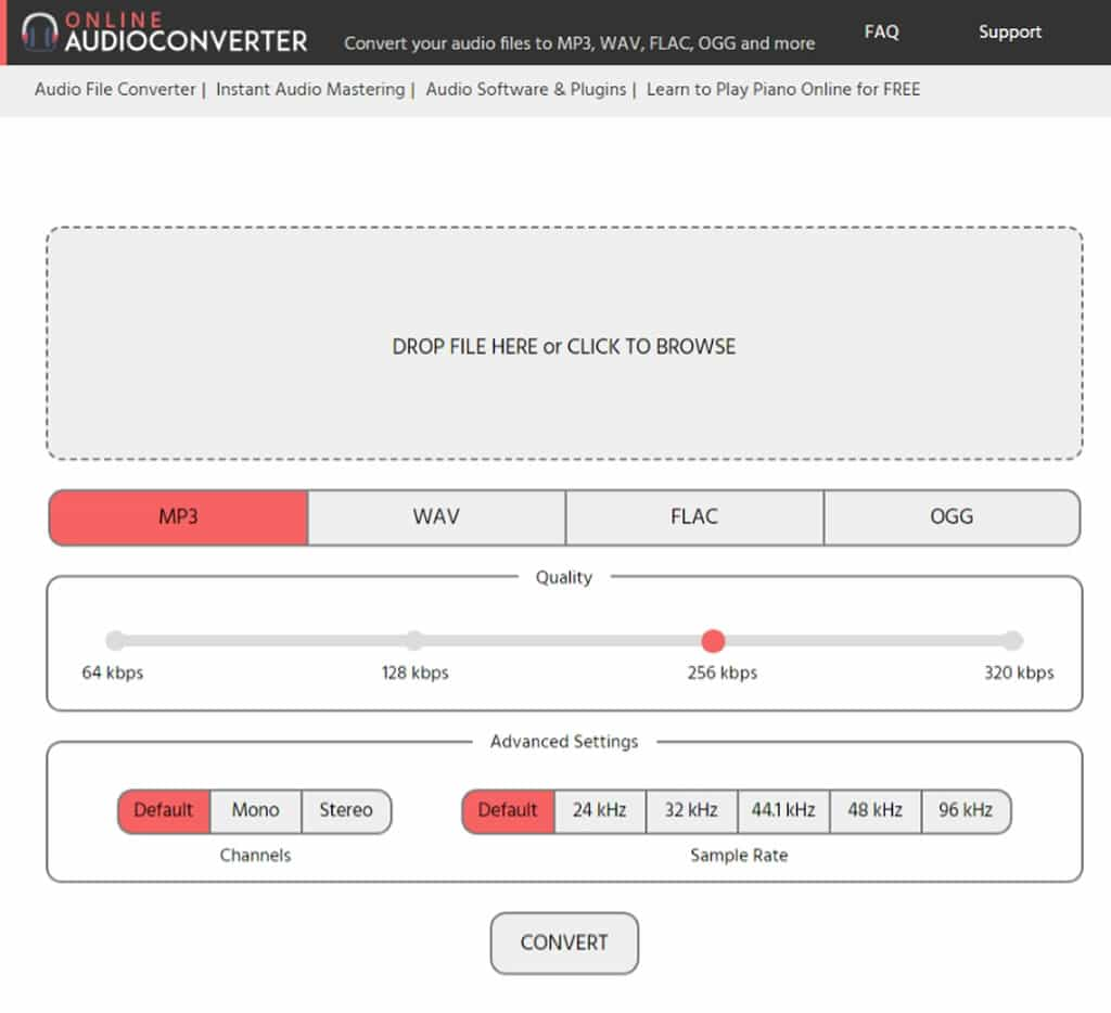 Online Audio Converter：輕鬆處理 MP3、WAV、FLAC 和 OGG 的線上音訊格式轉換工具