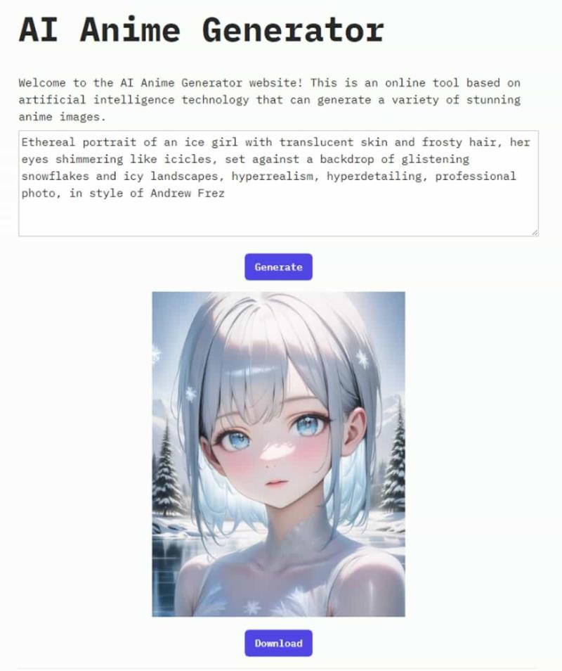 AI Anime Generator：免費 AI 線上工具，快速生成動漫風格圖像，無使用次數限制