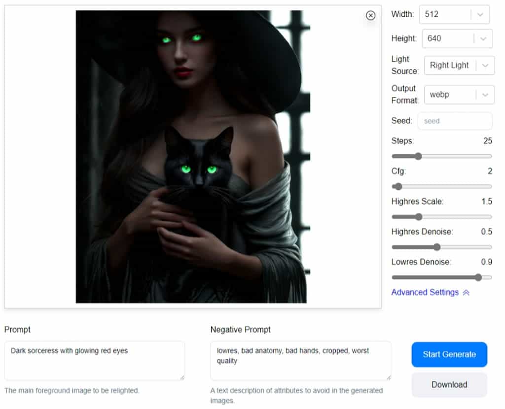 ICLight Studio:免費用 AI 替照片重新打光,無使用次數限制 ICLight Studio:免費用 AI 替照片重新打光,無使用次數限制