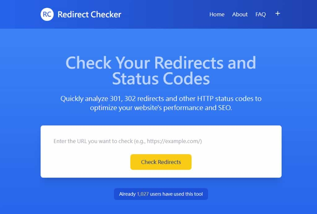 Redirect Checker：免費檢查網址重新定向狀態的工具，回饋 HTTP 狀態碼