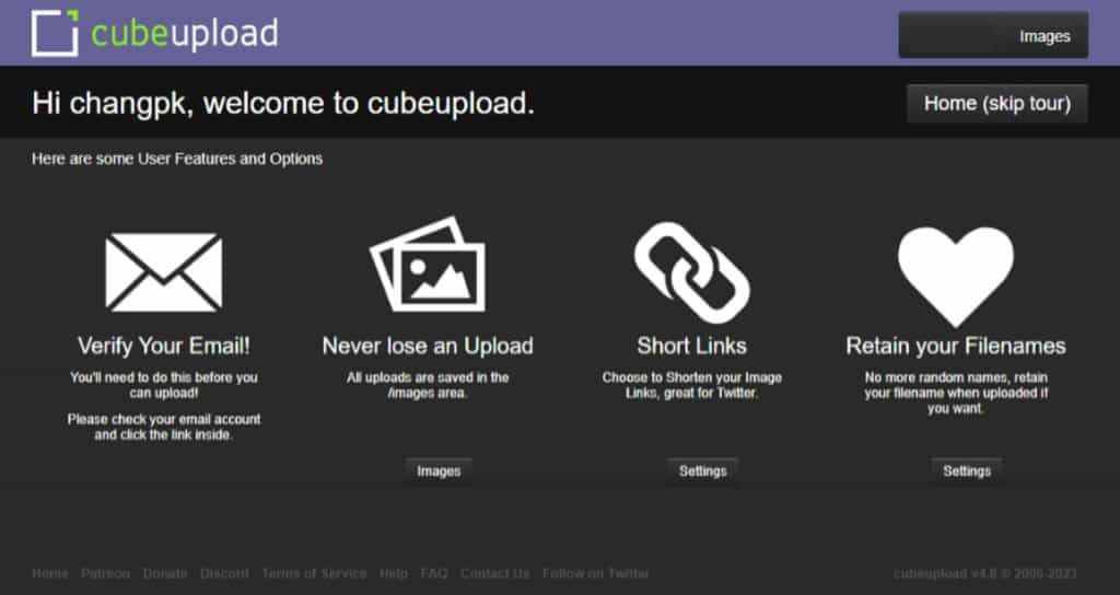 cubeupload 可永久保存且不限流量的圖片分享免費空間