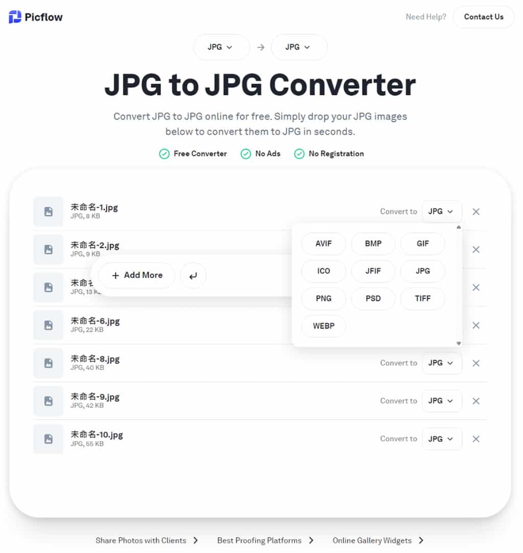 Picflow Image Converter:免費圖片批量轉檔工具,支援多種格式 Picflow Image Converter:免費圖片批量轉檔工具,支援多種格式