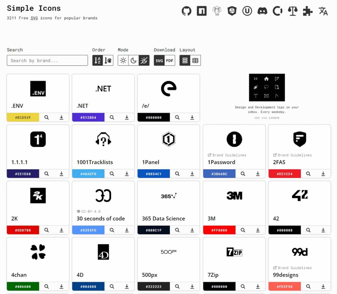 Simple Icons:免費可商用的品牌圖示下載,支援 SVG、Colored SVG 和 PDF 格式 Simple Icons:免費可商用的品牌圖示下載,支援 SVG、Colored SVG 和 PDF 格式