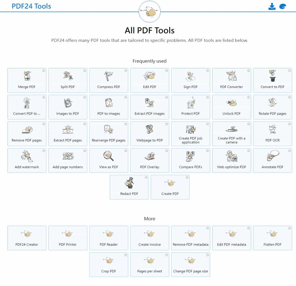 免費線上 PDF 工具：PDF24 Tools 輕鬆處理、轉換 PDF 文件，支援離線操作