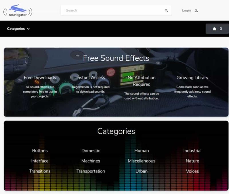 SoundGator：免費音效素材下載平台，豐富資源助力創作