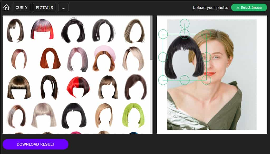 免費線上換髮型工具：Get Color HairStyles 男女適用，支援長短髮與多樣造型選擇
