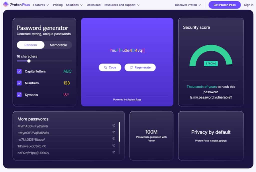 Proton Password Generator：免費高強度密碼產生器，輕鬆提升帳戶安全