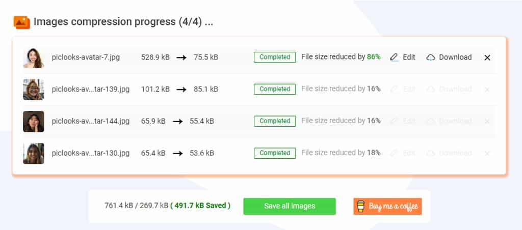 MozJPEG：線上免費圖片編輯器，具有壓縮、裁切、調整尺寸和濾鏡等功能
