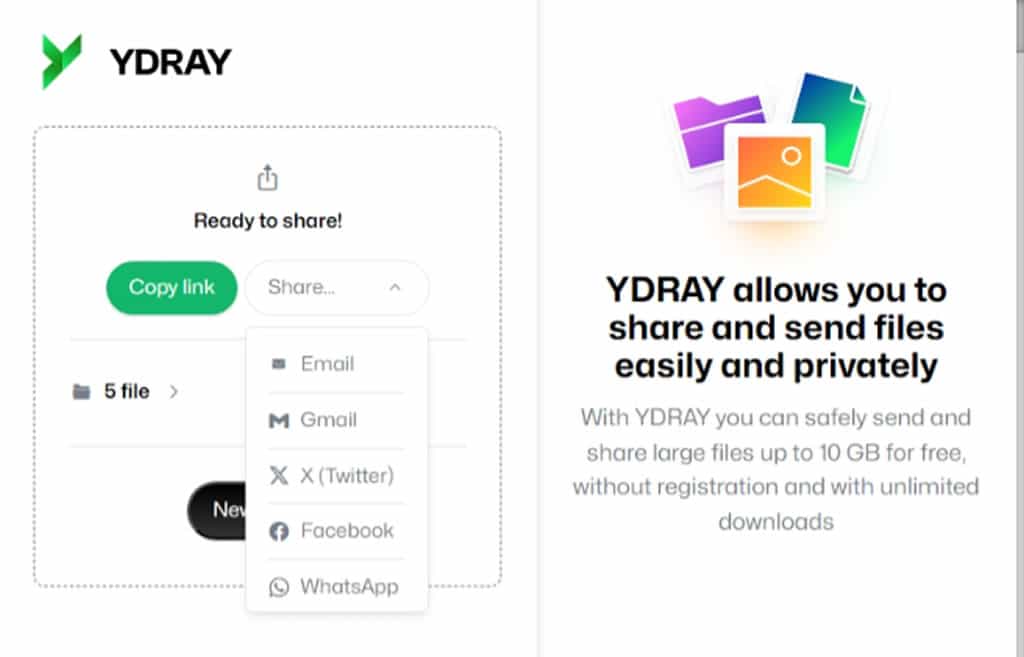 YDRAY:免費瀏覽器檔案傳輸工具,一次最多傳 10GB 支援密碼與期限設置 YDRAY:免費瀏覽器檔案傳輸工具,一次最多傳 10GB 支援密碼與期限設置
