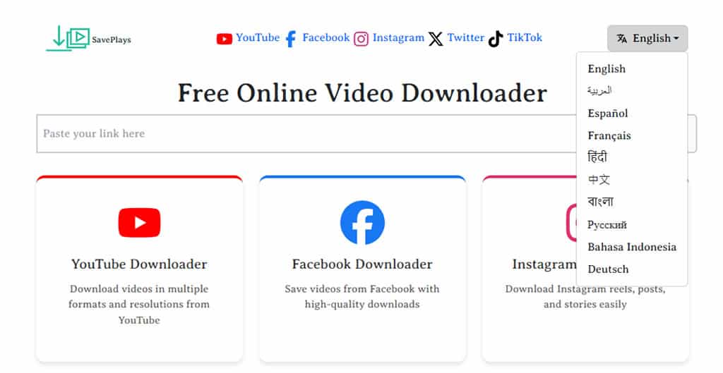SavePlays 一站下載 YouTube、Bilibili、Facebook、X 等多影音平台內的影片 SavePlays 一站下載 YouTube、Bilibili、Facebook、X 等多影音平台內的影片