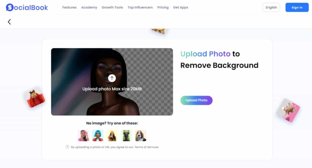 SocialBook Background Remover 全自動 AI 圖片背景移除與填充工具，支援手動微調