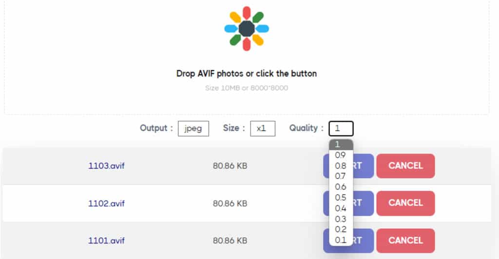 Avif2JPG 免費轉換 AVIF 為 JPEG 或 PNG 的線上便捷工具 Avif2JPG 免費轉換 AVIF 為 JPEG 或 PNG 的線上便捷工具