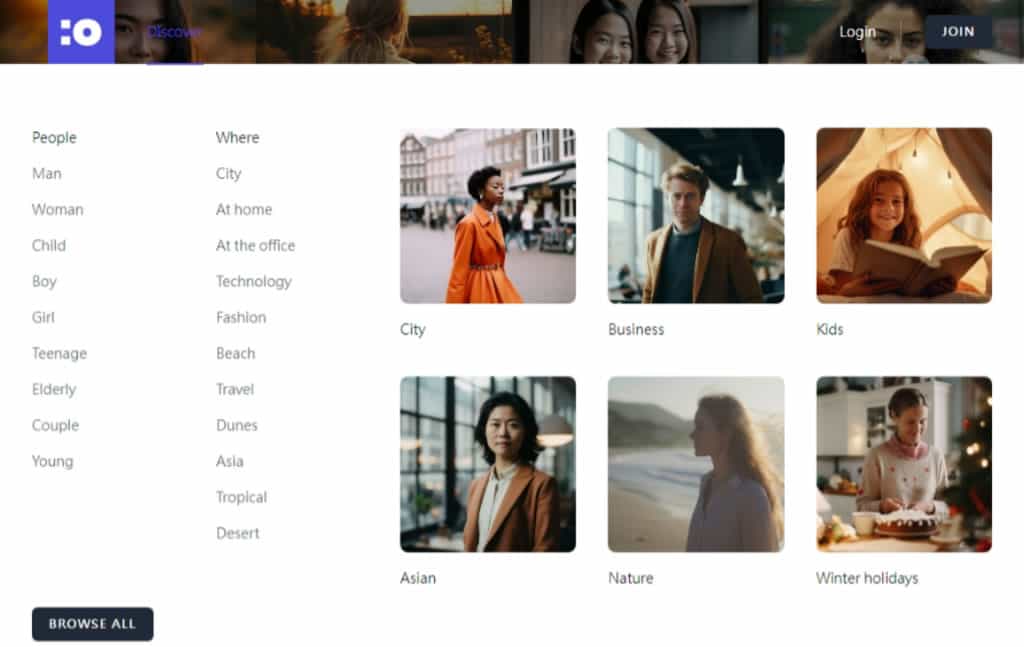 cgfaces：AI 生成的免費人物相片圖庫，可商用並自由下載