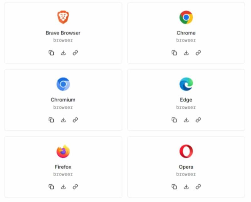 svgl：IT 產品的 SVG 圖示，包括社群、瀏覽器、框架、軟體等，提供免費下載使用