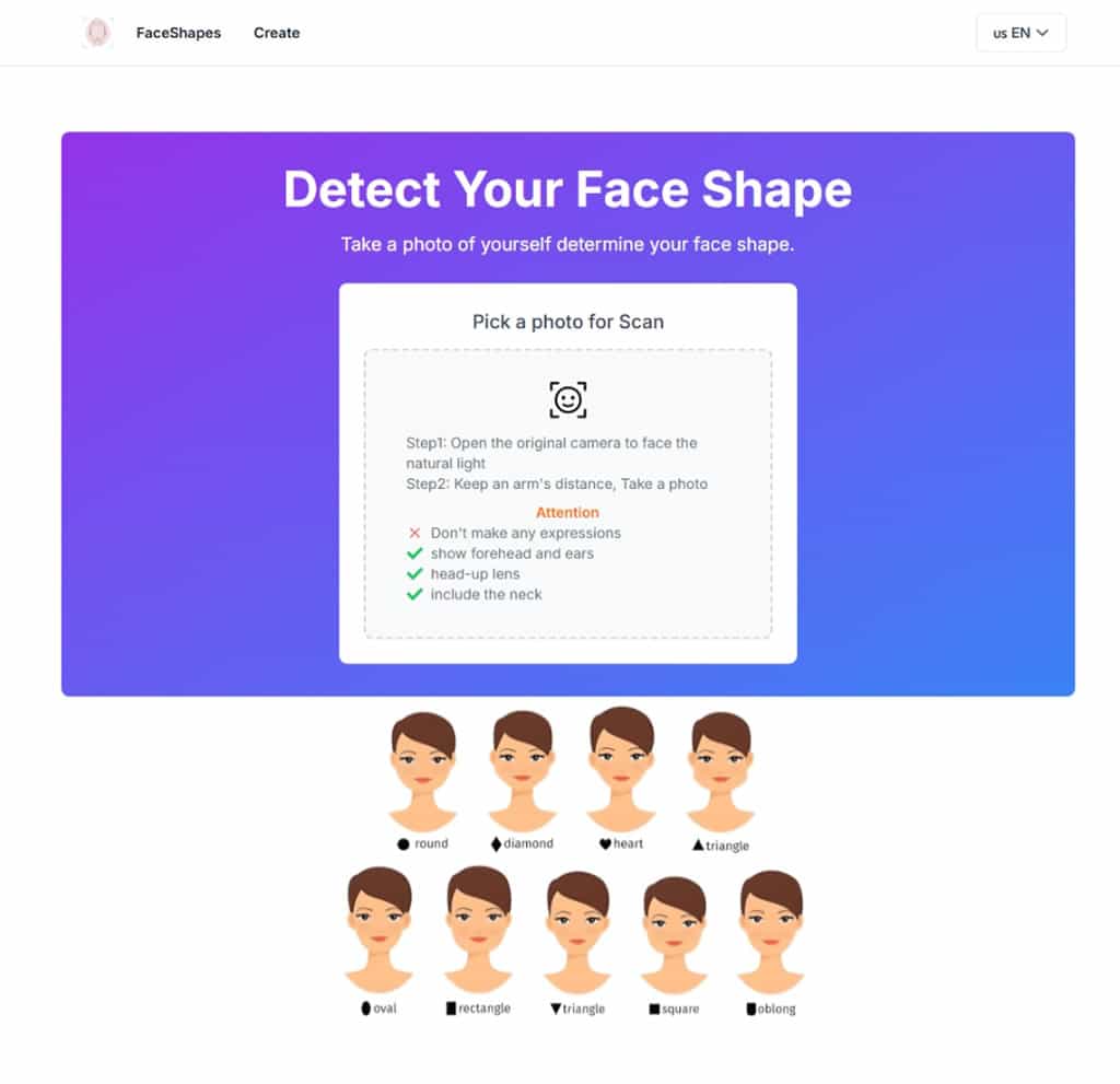 FaceShapes:人臉形狀偵測工具,免費獲得臉型分析與適合眼鏡、髮型和美容技巧建議 FaceShapes:人臉形狀偵測工具,免費獲得臉型分析與適合眼鏡、髮型和美容技巧建議