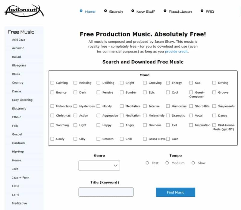 AudionautiX：免費音樂素材資源，適用於個人與商業創作