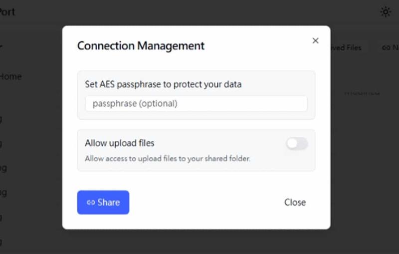 FolderPort：免費 P2P 檔案分享工具，安全加密、無須註冊、不限檔案大小