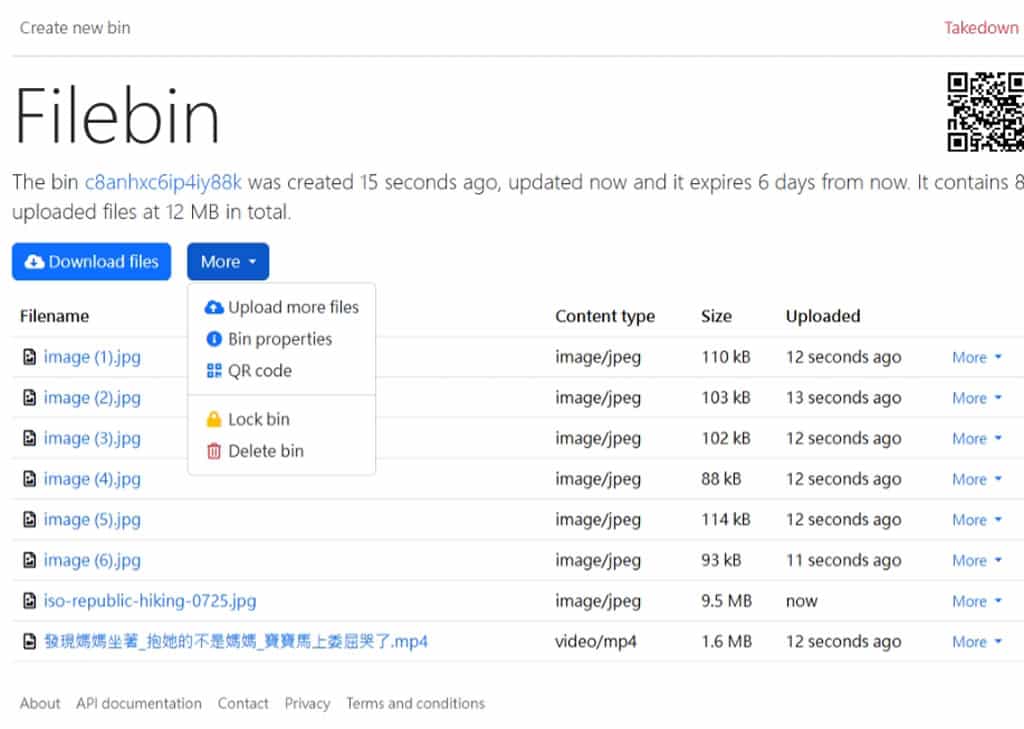 Filebin:免費又簡單的檔案分享工具,不限檔案數及總容量 Filebin:免費又簡單的檔案分享工具,不限檔案數及總容量
