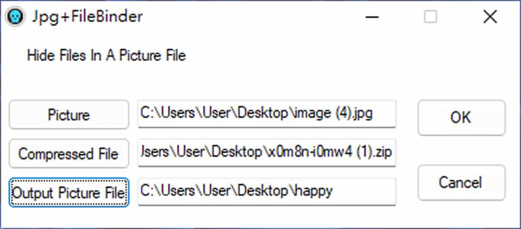 JPG+FileBinder：將壓縮檔隱藏到圖片中的免費偽裝軟體