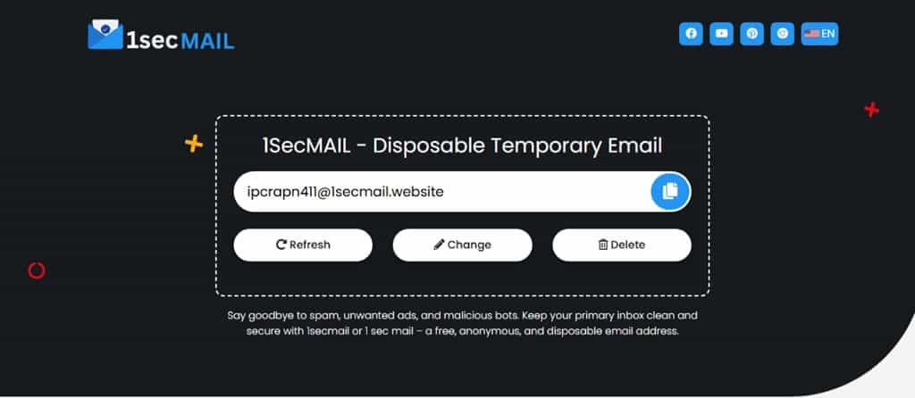 1sec MAIL：免費臨時信箱服務，快速保護個人隱私