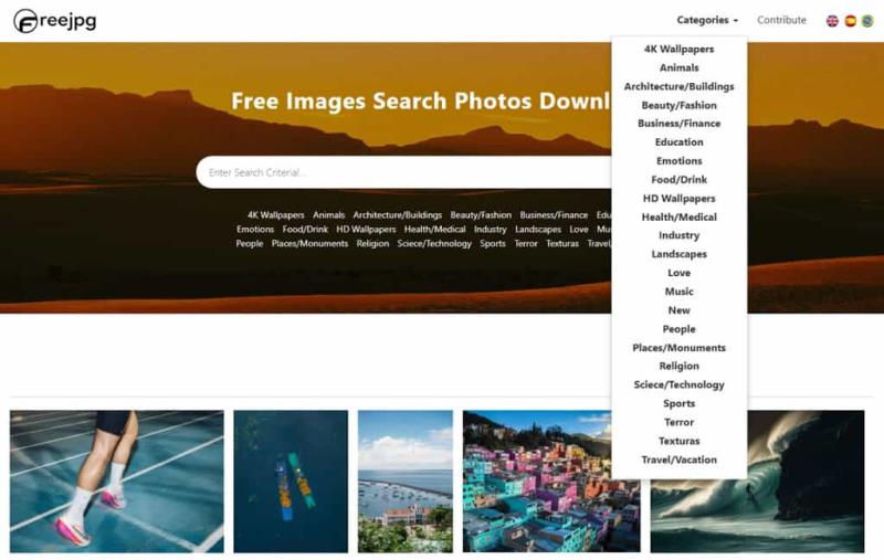 FreeJPG 免費圖庫：超過 11 萬張高畫質相片，個人商用皆可用