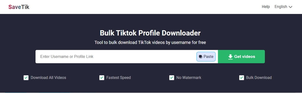 SaveTik Pro:以帳號名稱下載該頻道內所有 TikTok 影片,無水印高畫質全都一鍵打包 SaveTik Pro:以帳號名稱下載該頻道內所有 TikTok 影片,無水印高畫質全都一鍵打包