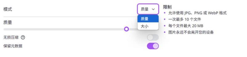 Caesium Image Compressor Online：圖片壓縮工具線上免費使用，零上傳保障隱私